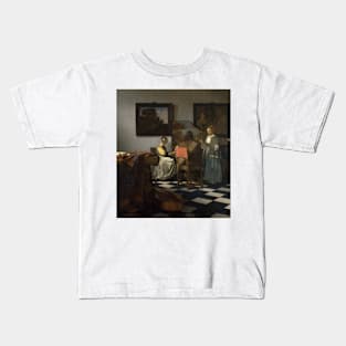 The Concert by Jan Vermeer Kids T-Shirt